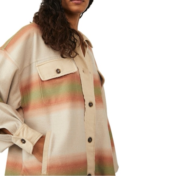 Free People | Ruby Printed Shirt Jacket NWT - Picture 5 of 7